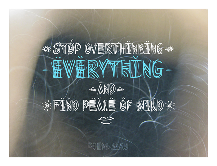 Overthink Demo Font poster