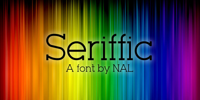 Seriffic Font poster