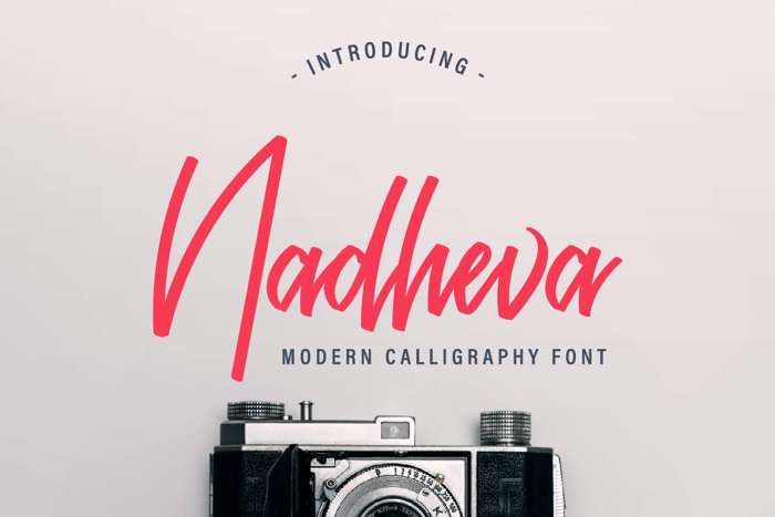 Nadheva Font poster