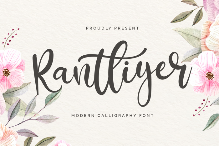 Rantliyer Font poster