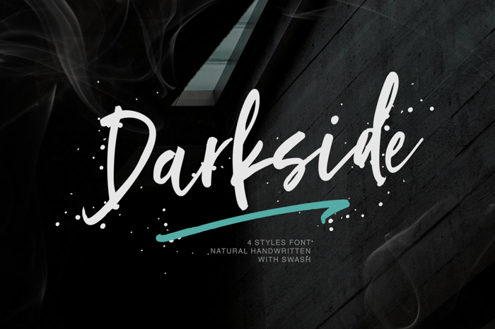 Darkside Font poster