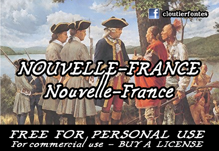 CF Nouvelle France Font poster
