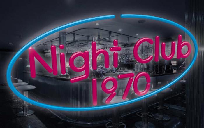Night Club 70s Font poster