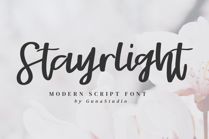 Stayrlight Font poster