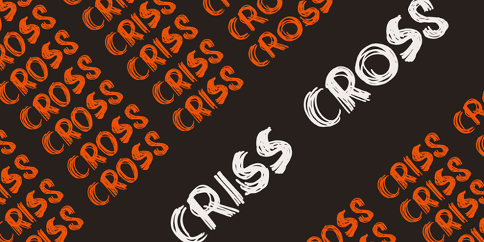 DK Criss Cross Font poster