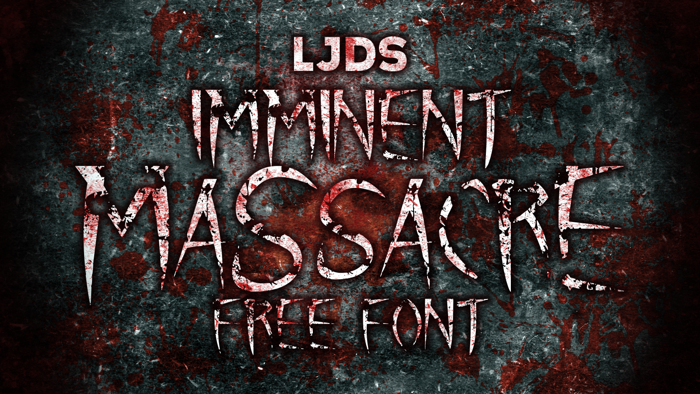 Imminent Massacre Font poster