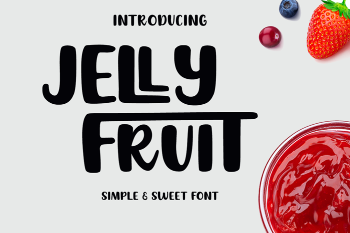 JELLY FRUIT Font poster