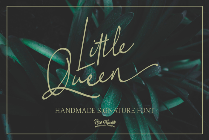 Little Queen Signature Font poster