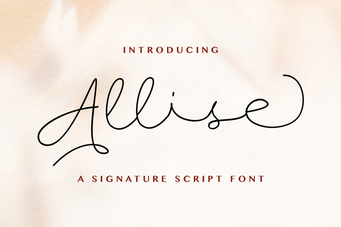 Allise Font poster