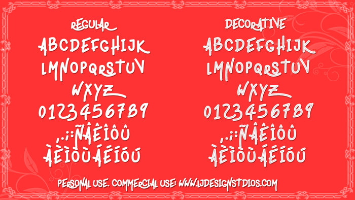 ligera rouden Font poster