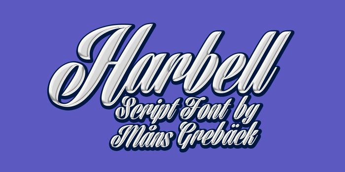 Harbell Font poster