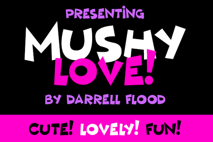 Mushy Love Font poster