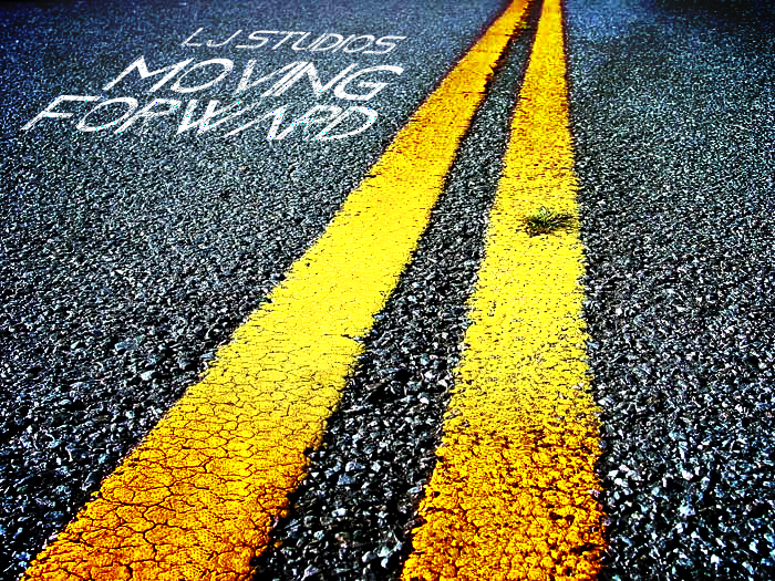 Moving Forward Font poster