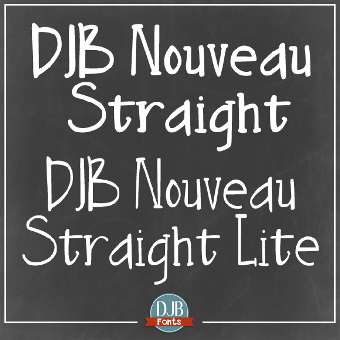 DJB Nouveau Straight Font poster
