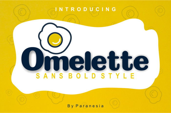 Omelette Font poster