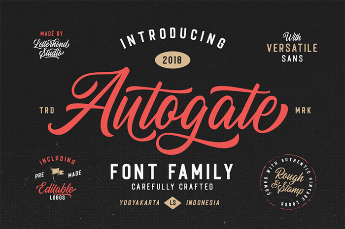 Autogate DEMO Font poster