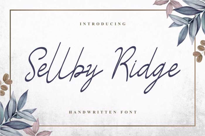 Sellby Ridge Font poster