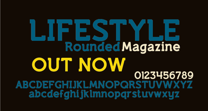 Lifestyle Rounded M54 Font poster
