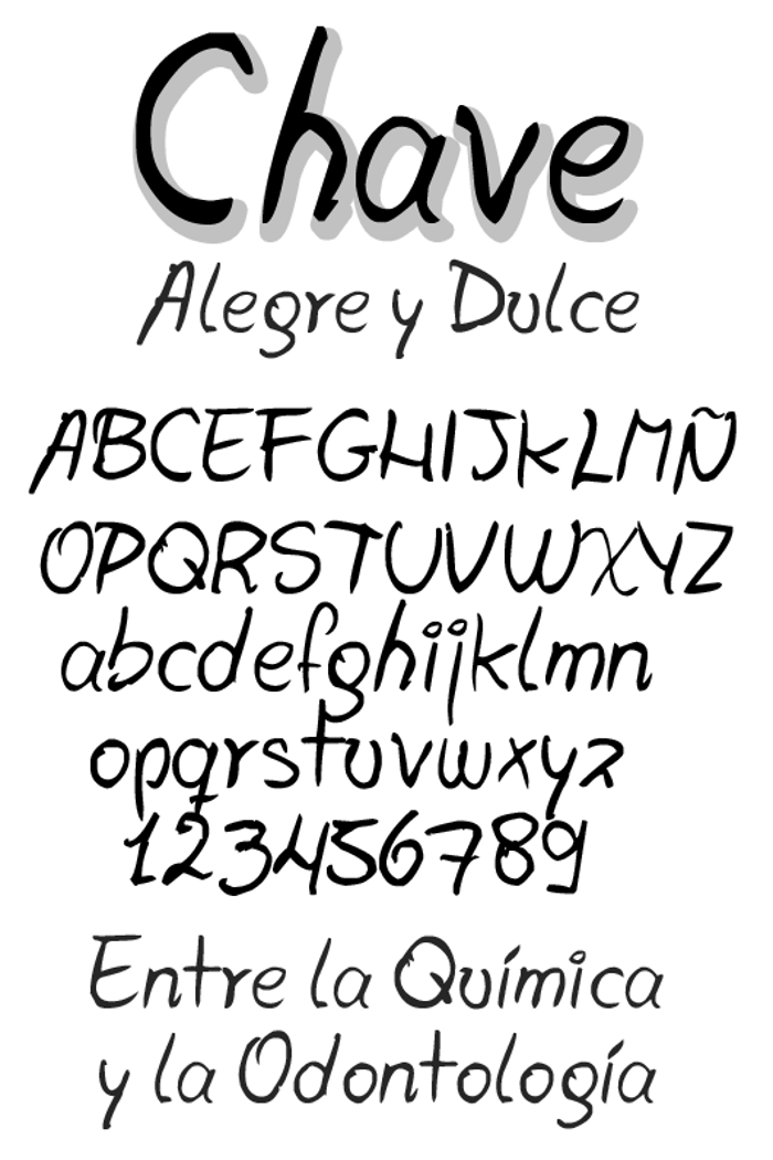 Chave Font poster