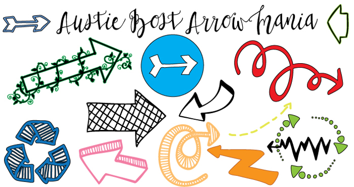 Austie Bost Arrow Mania Font poster