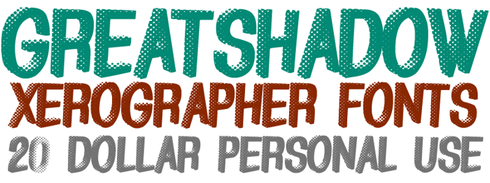 GreatShadow Font poster