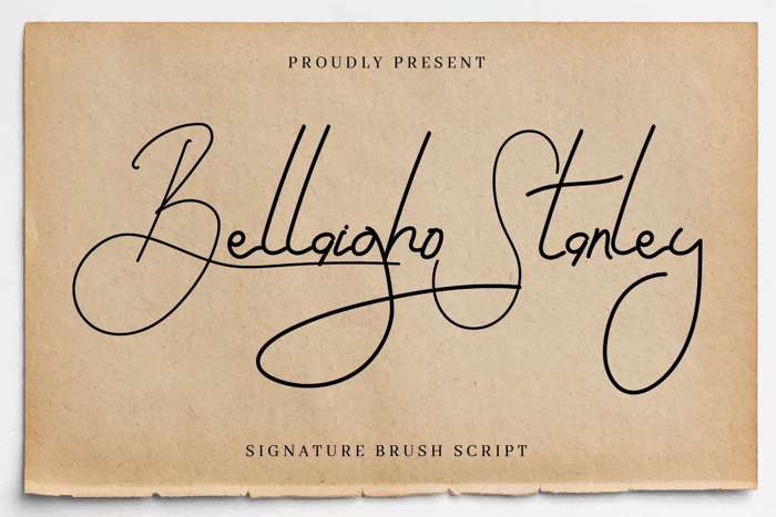 Bellaigho S Font poster