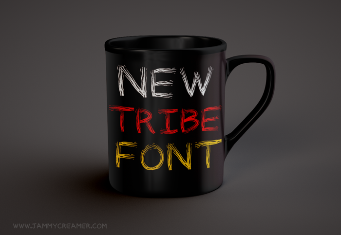 Tribal Font poster