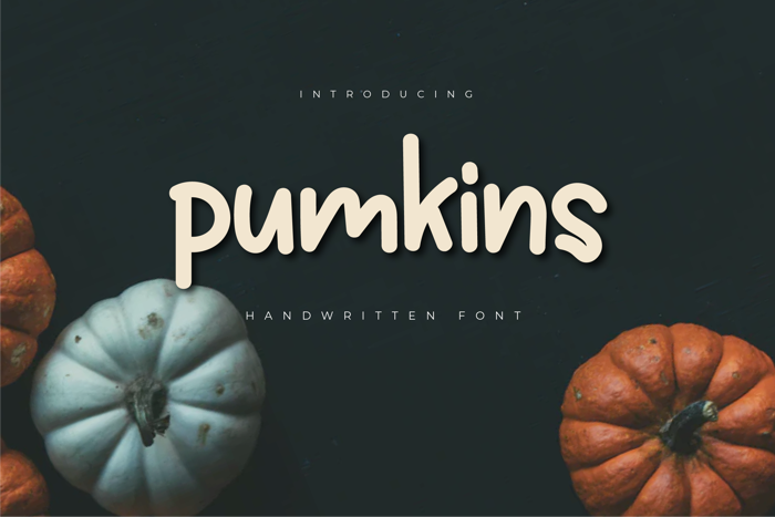 Pumkins Font poster