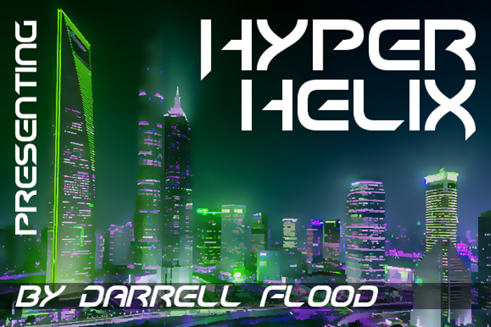 Hyper heliX Font poster