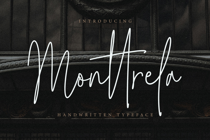 Monttrela Font poster