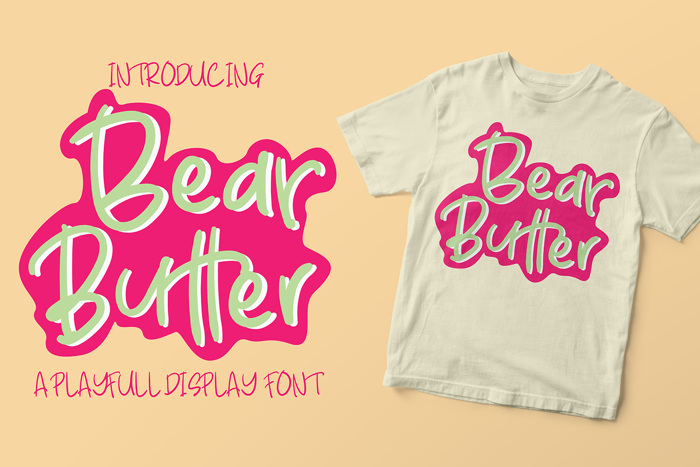 Bear Butter Font poster