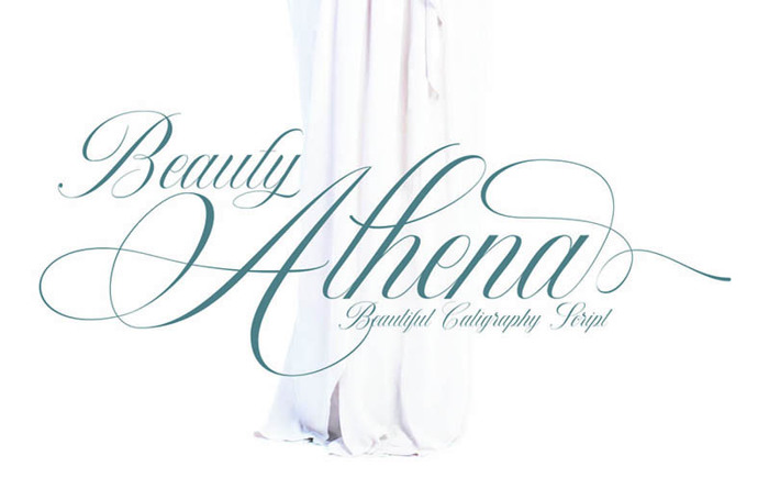 Beauty Athena Font poster