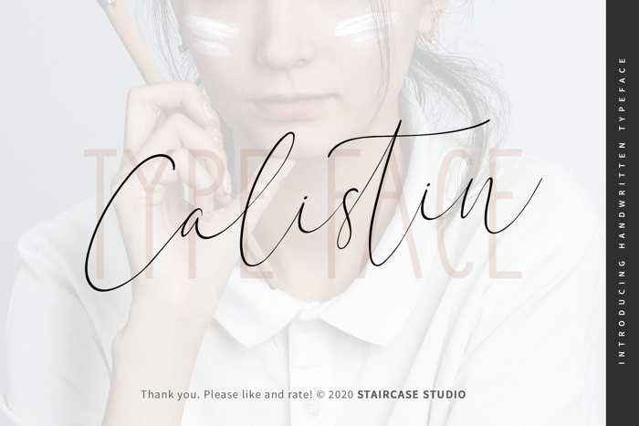 Calistin Font poster