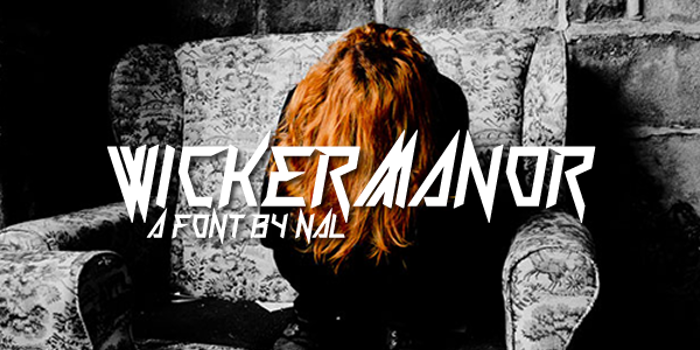 Wickermanor Font poster
