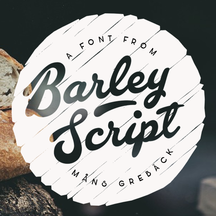 Barley Script Font poster
