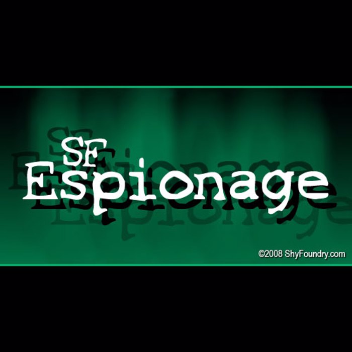 SF Espionage Font poster
