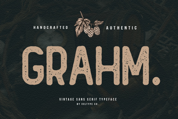 GRAHM Sans Serif Font poster