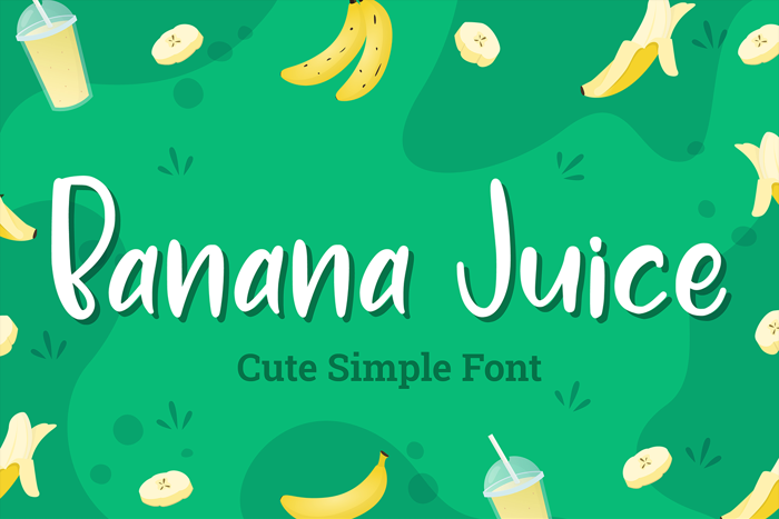 Banana Juice Font poster