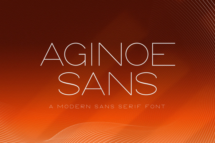Aginoe Sans Font poster