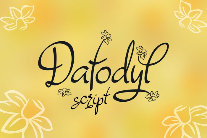 Dafodyl Font poster