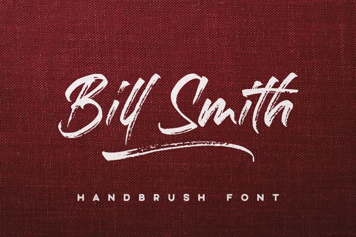 Bill Smith Font poster