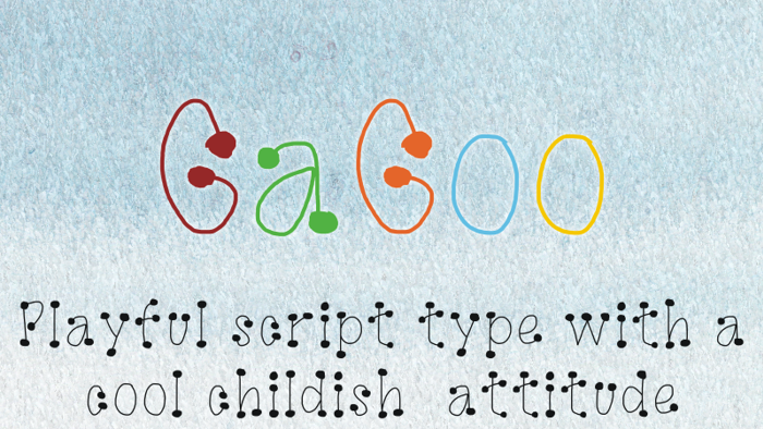 GaGoo Font poster
