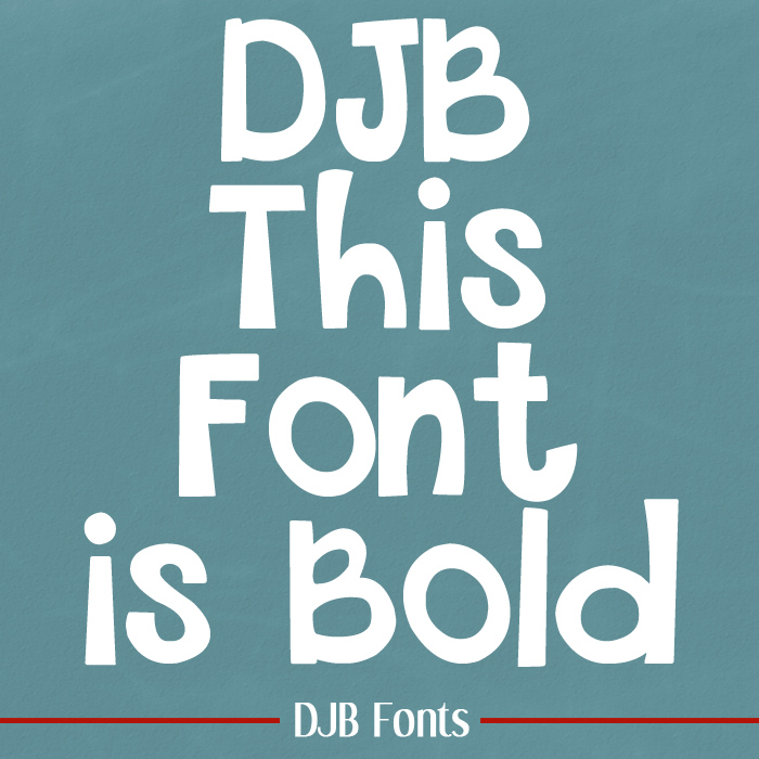 THIS FONT IS BOLD poster