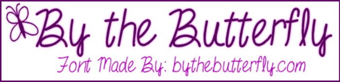 ByTheButterfly Font poster