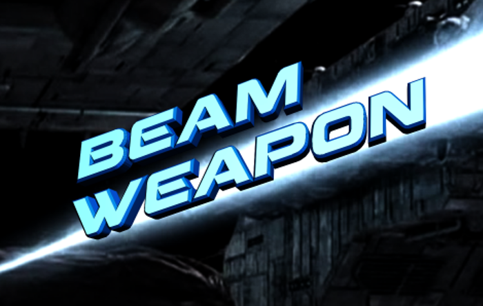 Beam Weapon Font poster