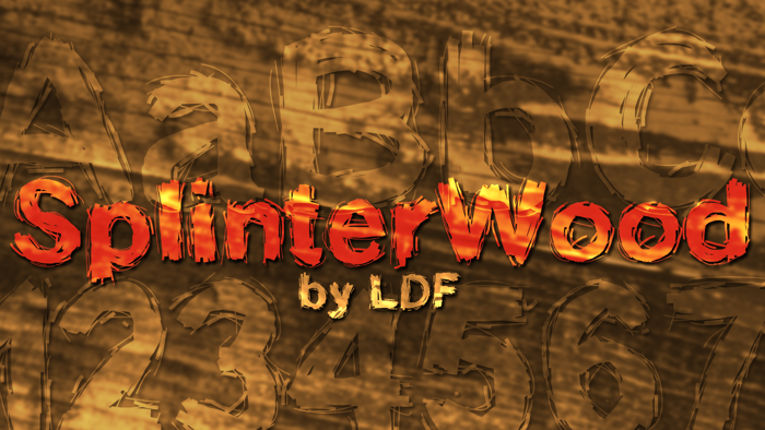 SplinterWood Font poster