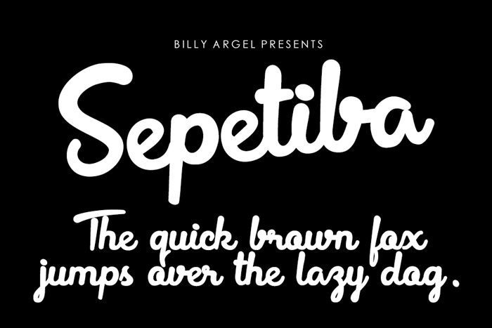 Sepetiba Font poster