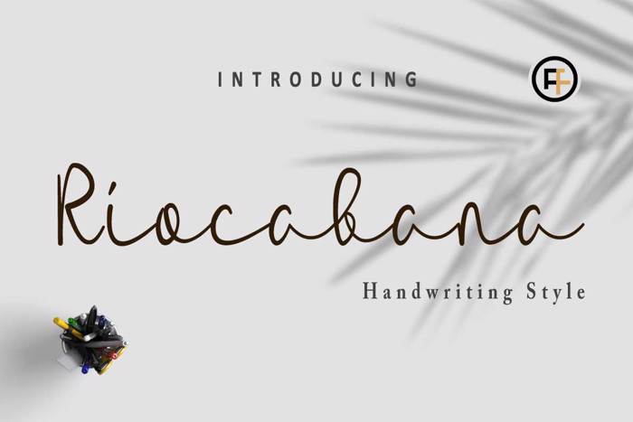 Riocabana Font poster