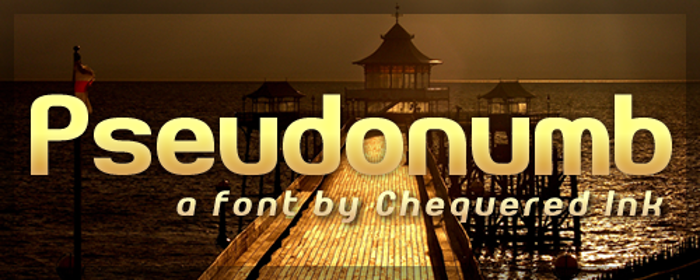 Pseudonumb Font poster