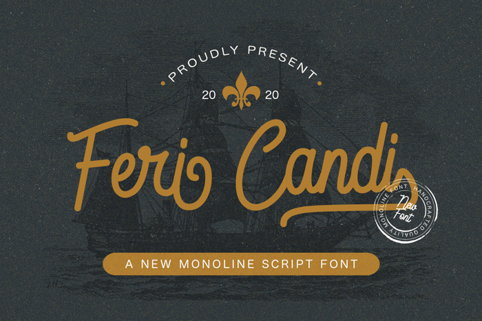 Feri Candi Font poster